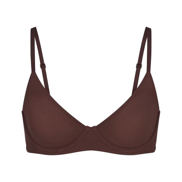 Skims Fits Everybody Unlined Demi Bra Cocoa Size 32B - Picture 1 of 10